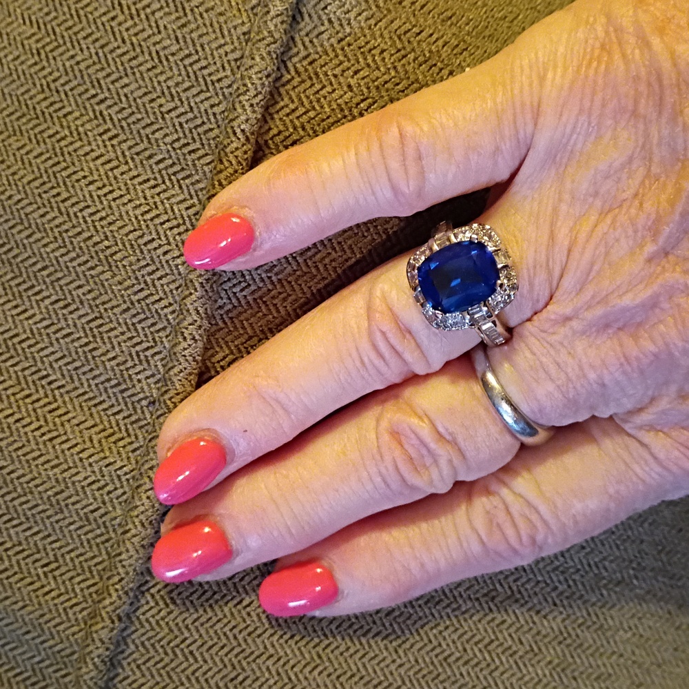 Smithsonian Simulated Sapphire Ring - image 7